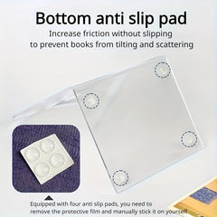 Colorful Acrylic L-Shaped Book Stopper for Office Book Storage