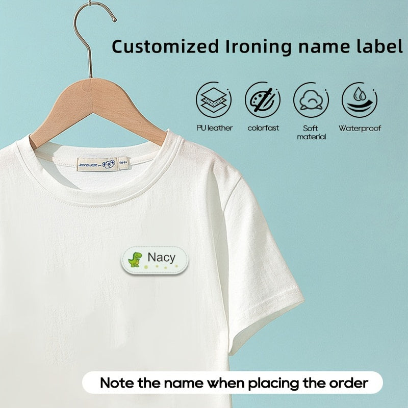 Custom Clothing Name Tags Waterproof Washable 10-40pcs