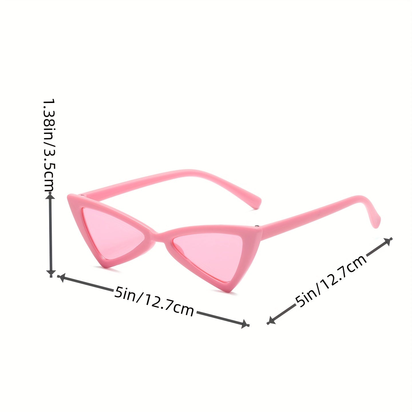 Y2K Triangle Frame Sunglasses Sun Protection for Girls