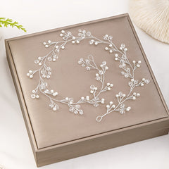 Bridal Hairband Pearl Crystal Beaded Hair Accessories Wedding