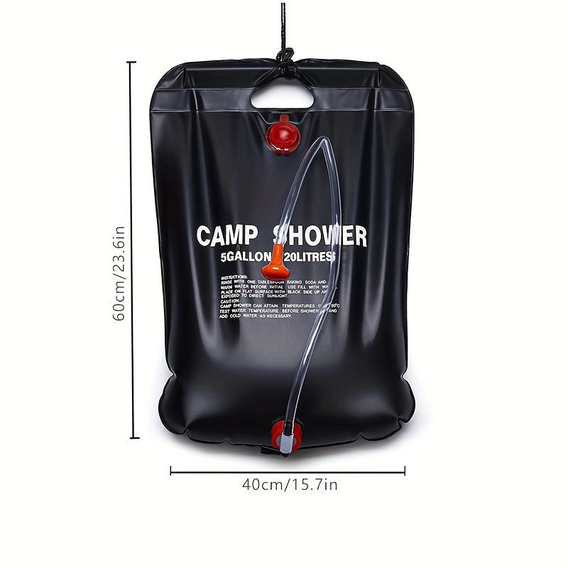 Portable Camping Solar Hot Water Bag for Outdoor Bathing