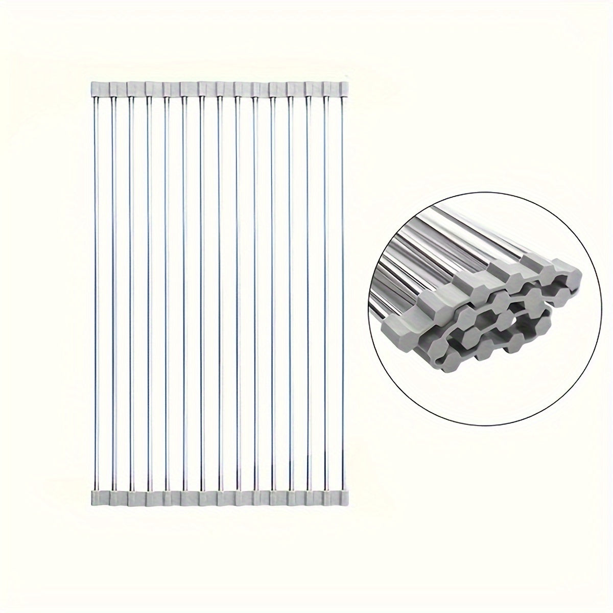 Silicone Drain Rack Above Kitchen Sink Storage Bowl Chopsticks Dish Rack