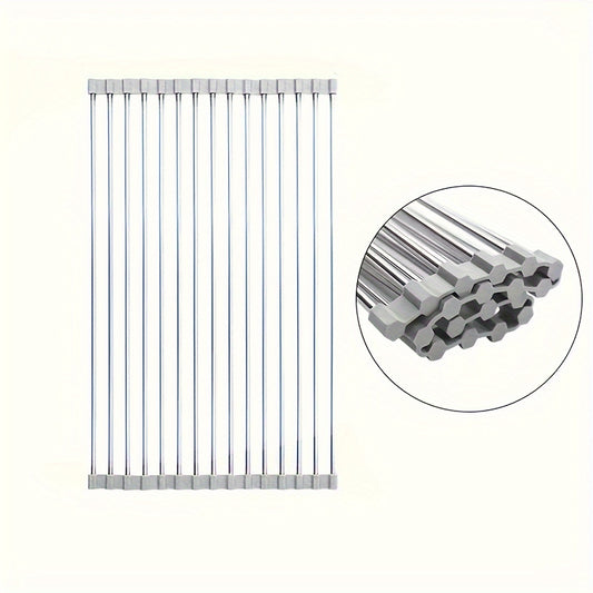 Silicone Drain Rack Above Kitchen Sink Storage Bowl Chopsticks Dish Rack