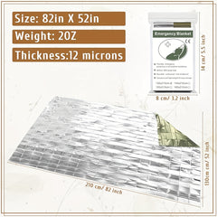 Waterproof First Aid Blanket for Outdoor Survival Camping