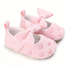 Bowknot Ballet Flat Shoes Baby Girls Lightweight Wear-resistant Flat Shoes