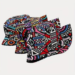 Boho Double-sided Fisherman Hat for Vacation