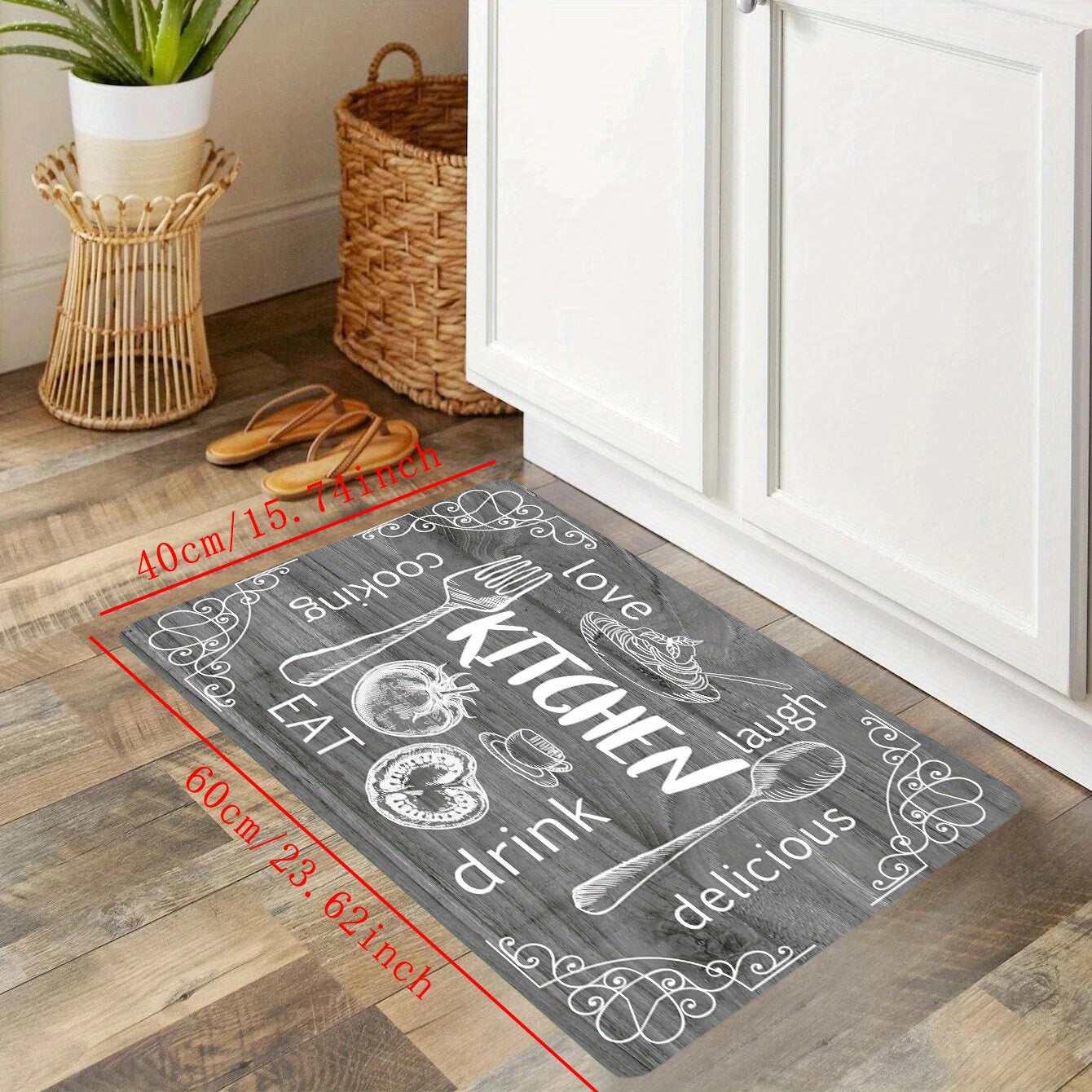 Anti Fatigue Kitchen Mat Absorbent Bath Mat & Entrance Doormat