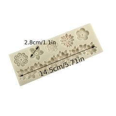 Flower-shaped Fondant Silicone Mold