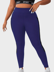 Mesh High Rise Pipping Leggings With Pockets