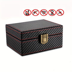 Carbon Fiber Faraday Box Key Fob Protector
