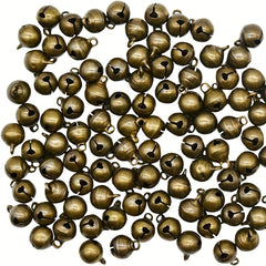 100pcs Mini Retro Bronze Small Bells For DIY Christmas Bracelet Necklace