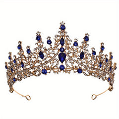 Bridal Rhinestone Crown Wedding Headwear Updo Princess Style Accessories