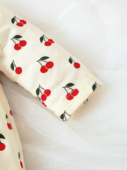 Sweet Baby Newborn Cherry Romper & Hairband Set