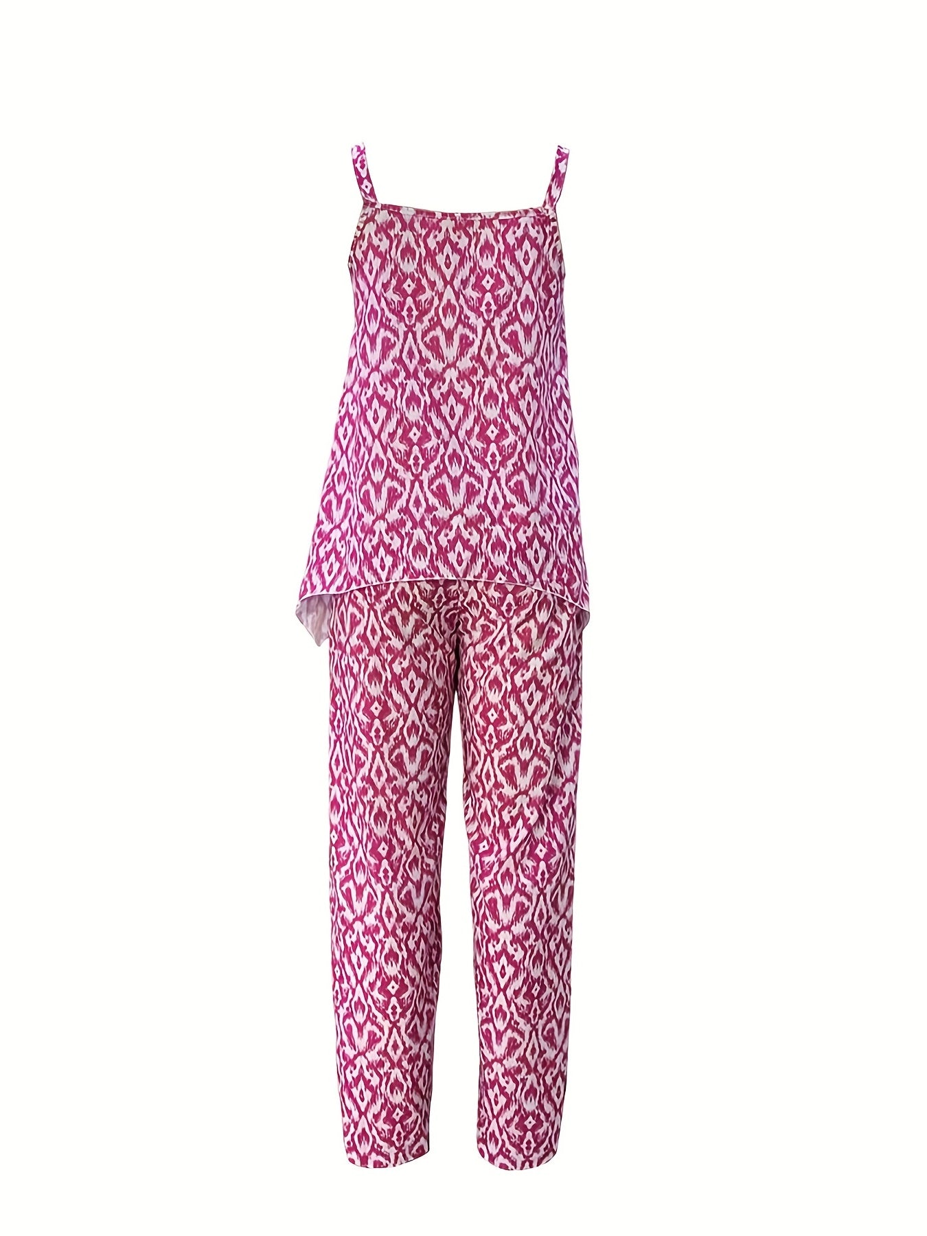 Square Neck Cami Top & Pants Two Piece Set