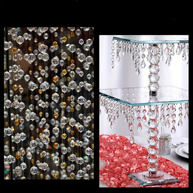 200Pcs Glass Beads Set Assorted Crystal Beads For Jewelry Making