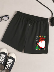 Cartoon Santa Claus Home Wear Shorts