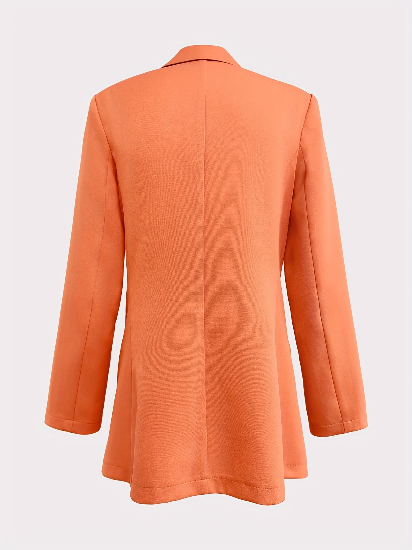 Solid One Button Blazer Lapel Long Sleeve Work Office Outerwear Women's Clothing