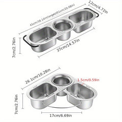 Kitchen Sink Corner Drying Rack Stainless Steel Sponge Drainer