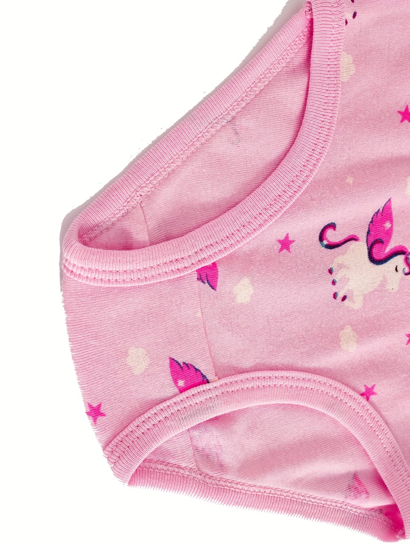 Girls Cartoon Animals & Flowers Graphic Shortie Brief Cotton Underwear Set