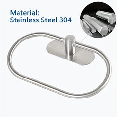 Self Adhesive Towels Rack Stainless Steel Towel Ring