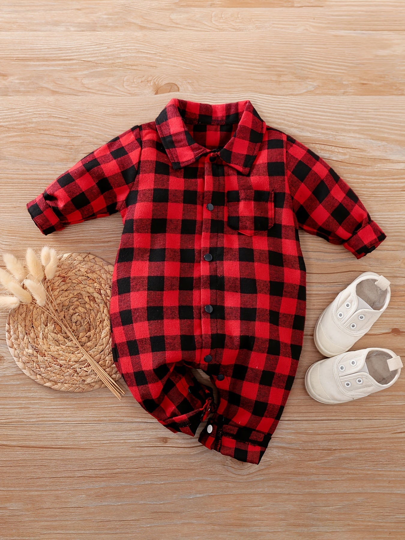 Plaid Jumpsuit Onesie Baby Clothes