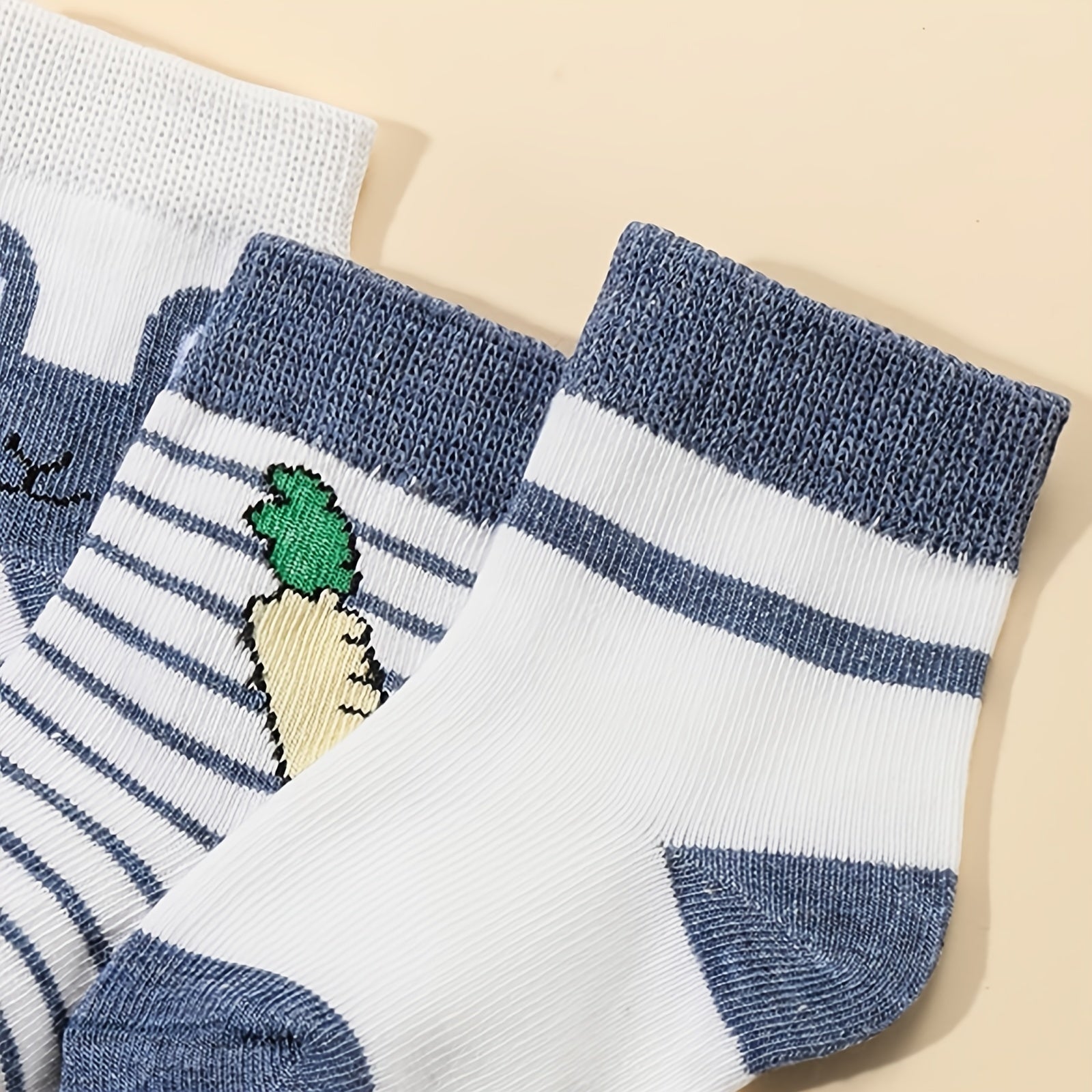 5 Pairs Baby Boys Bunny Socks for Infant Newborn Toddlers