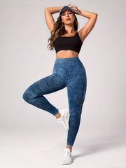 Seamless High Waist Yoga Leggings Fitness Running Pants