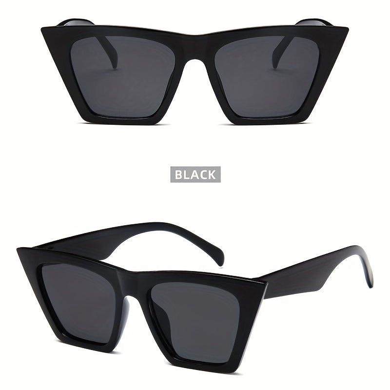 Cat Eye Sunglasses Gradient Lens Square Frame UV400