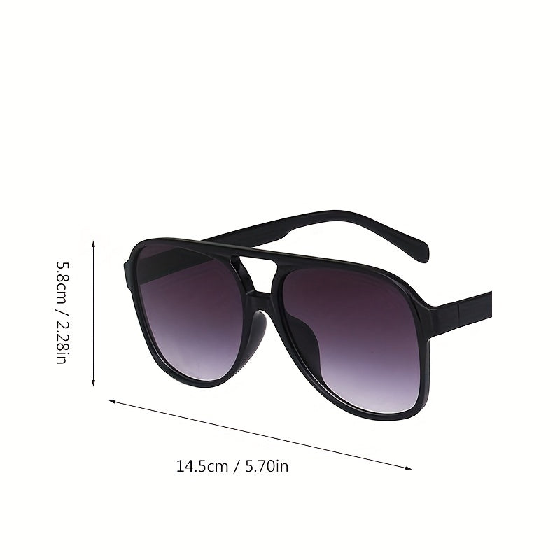Gradient Aviator Sunglasses UV400 Women Men Y2K