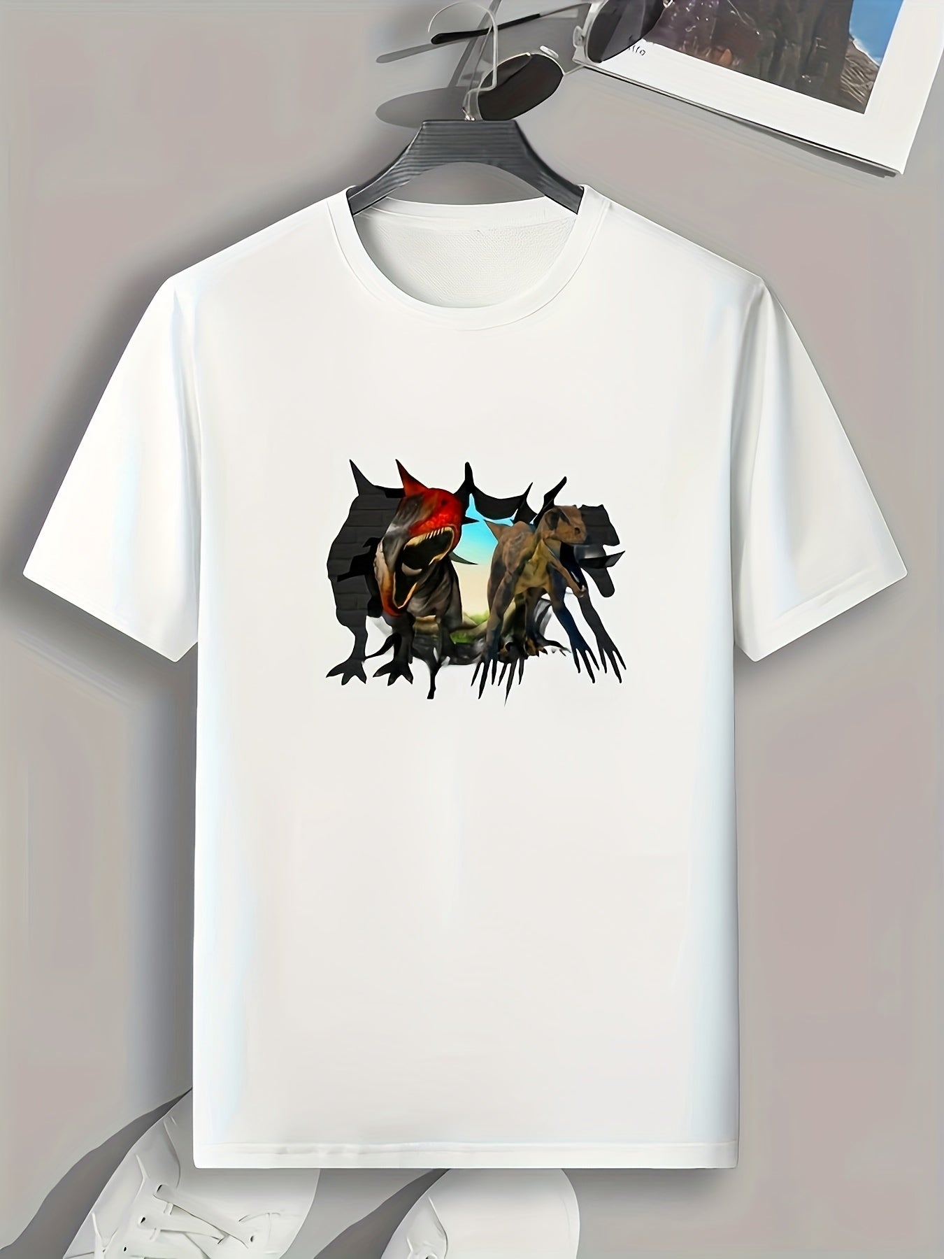 Animals 3D Print Men's Graphic Tee Casual Summer T-shirt