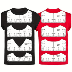 8pcs T shirt Guide Ruler Frosted Translucent PVC Ruler for Heat Press Alignment