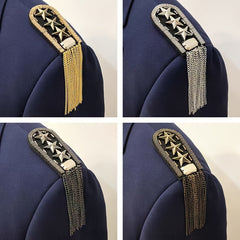 British Retro Fringe Epaulette PVC Shoulder Decoration