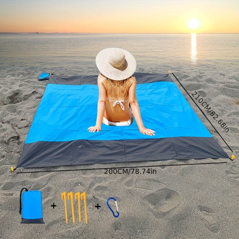 Waterproof Sandproof Beach Blanket Portable Mat for Travel Camping