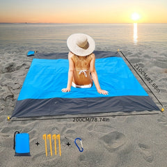 Waterproof Sandproof Beach Blanket Portable Mat for Travel Camping