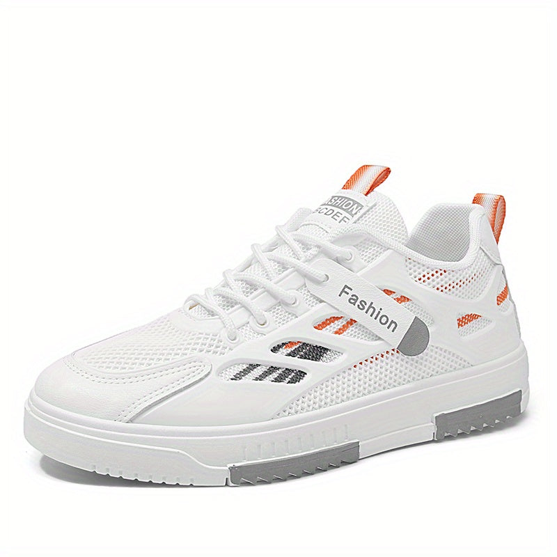 Men's Lace-up Mesh Athletic Sneakers Comfy Breathable Shoes