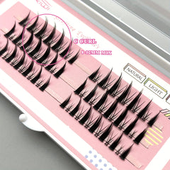 Mikiwi Manga Anime False Eyelashes Cluster Individual Lashes Extensions