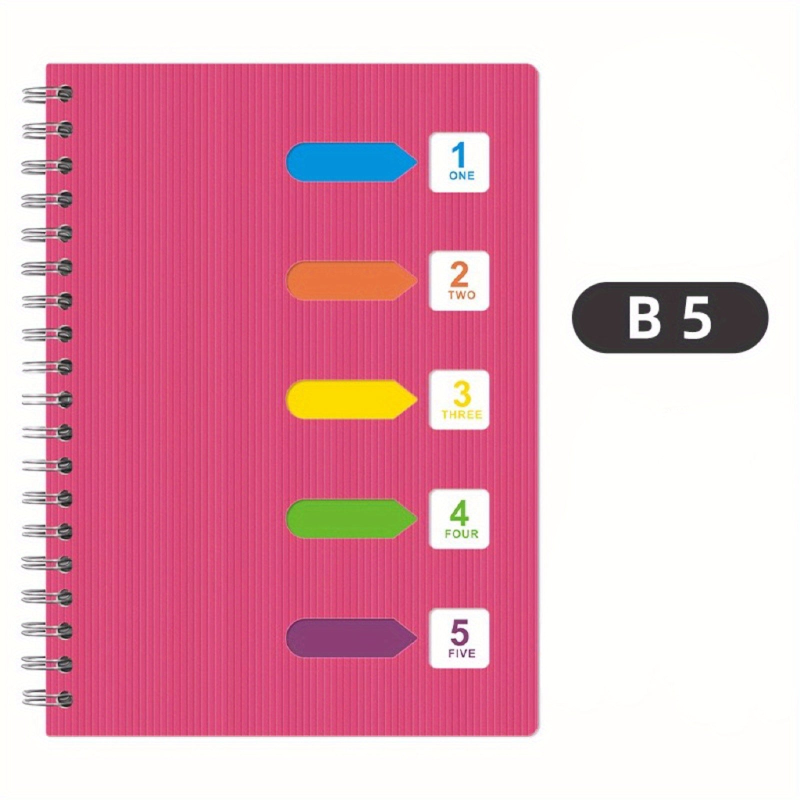 Cmdex Coil Notebook Spiral Thickened PP Office Classification