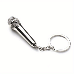 Microphone Keychain for Women - Car Key Holder and Bag Accessory