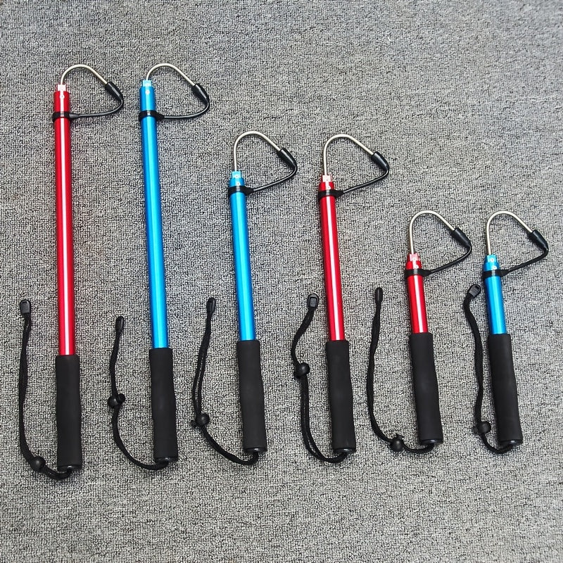 Portable Telescopic Fishing Grip with Rubber Handle Lightweight and Durable