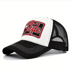 Embroidered Baseball Cap Adjustable Peaked Curved Brim Sun Hat