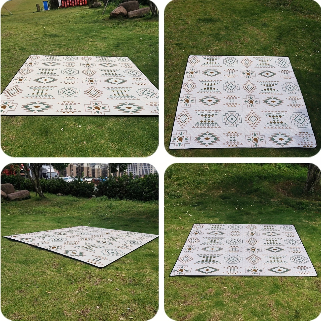 Waterproof Retro Picnic Beach Blanket 78x78
