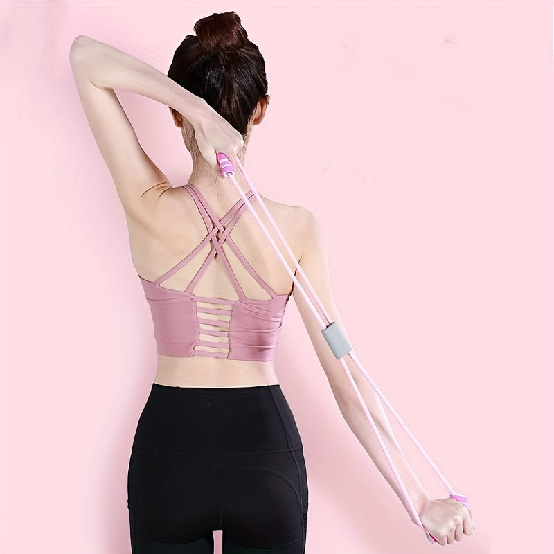 8 Shaped Yoga Elastic Band Pull Rope Chest Expander Stretch Belt