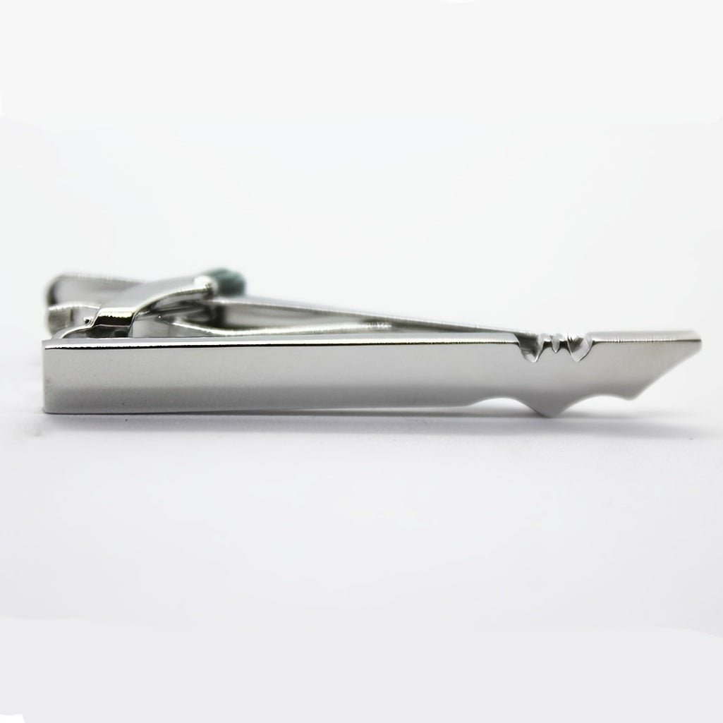Silvery Tie Clip Wedding Gift for Men
