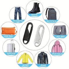 4pcs Zipper Slider Instant Repair Tool Replacement Travel Bag Zipper Head