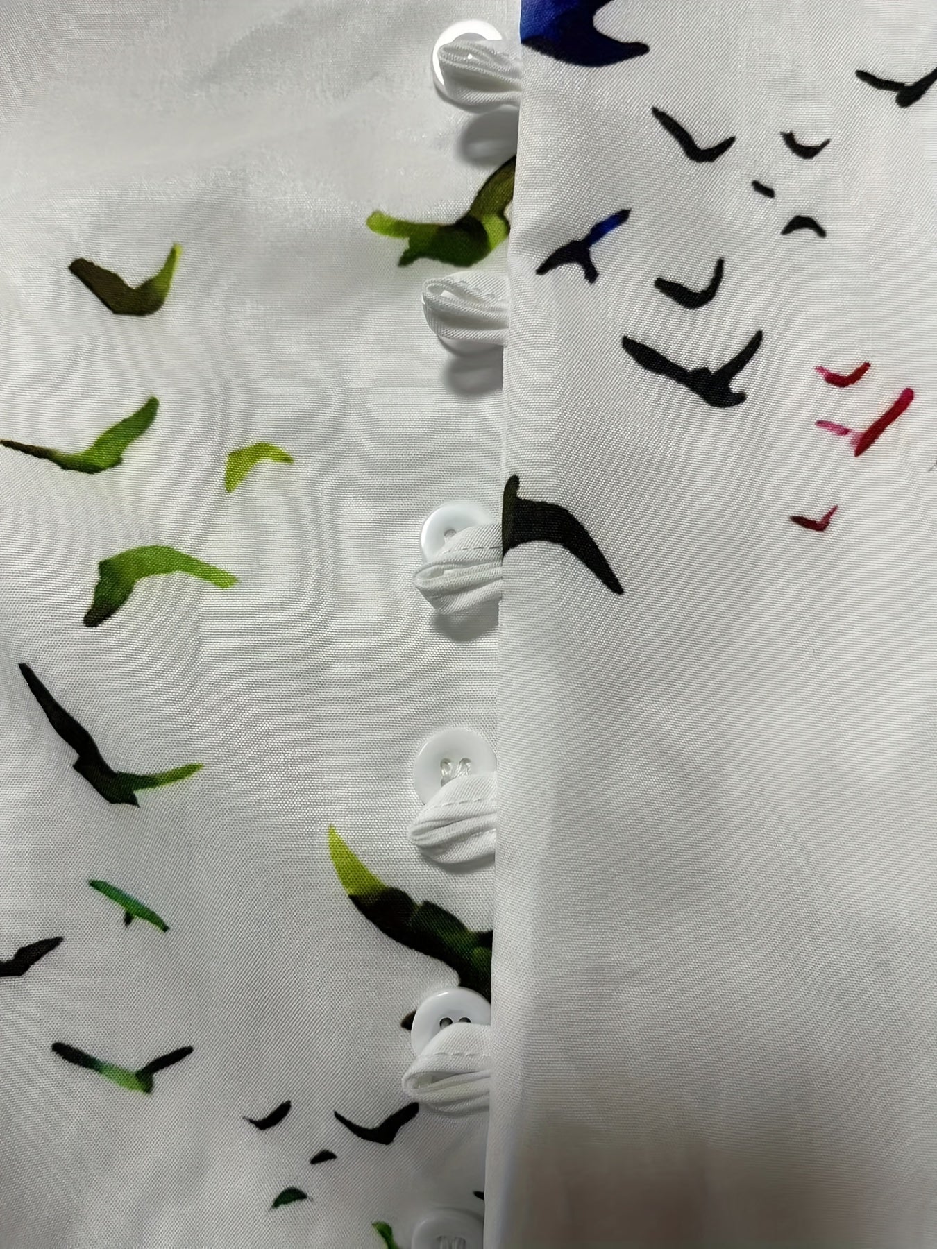 Feather Pattern Men's Long Sleeve Shirt