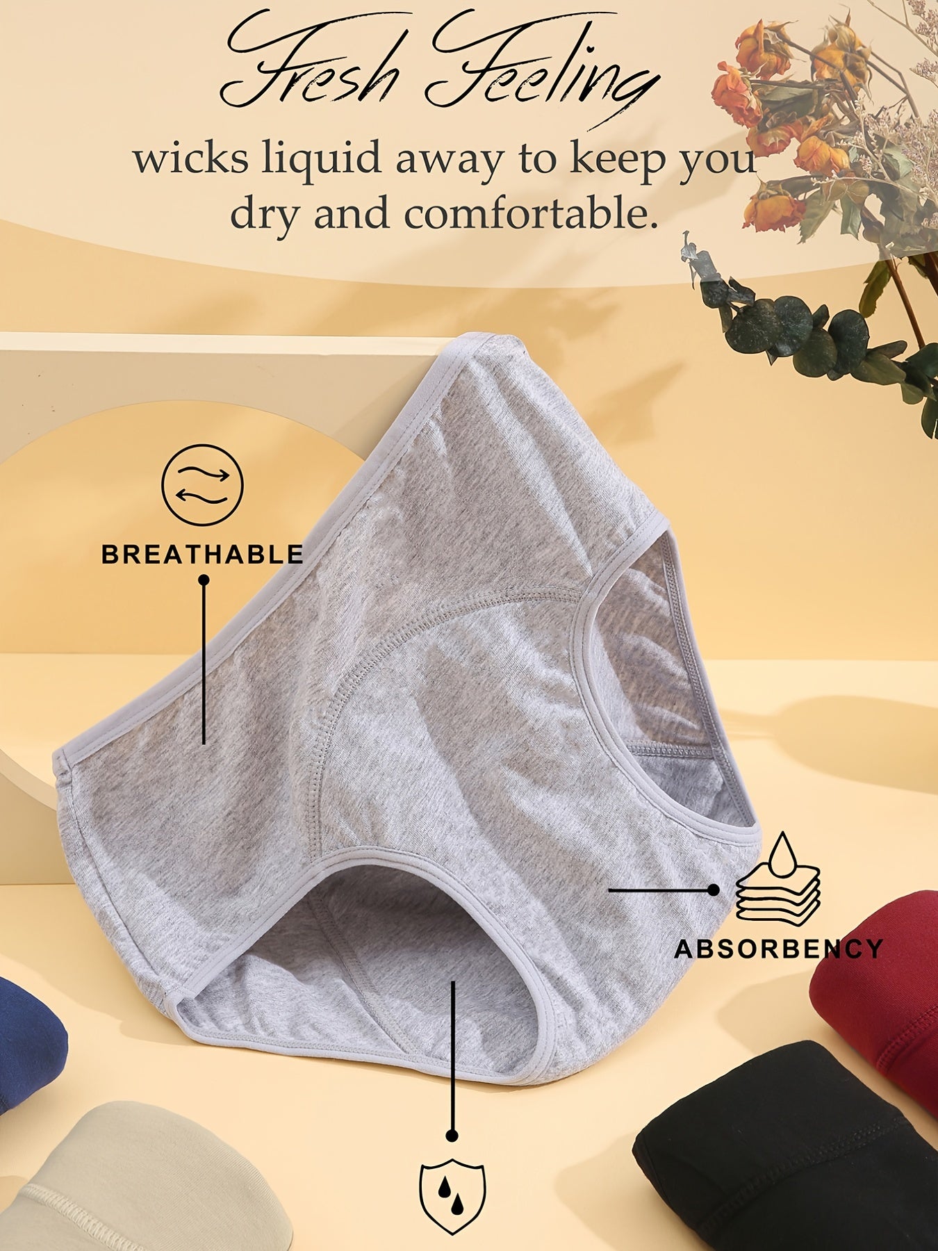 Period Panties Full Coverage Anti Leak Women's Underwear