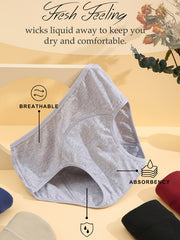 Period Panties Full Coverage Anti Leak Women's Underwear