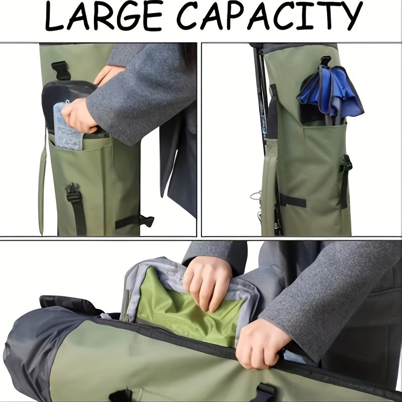 Waterproof Fishing Pole Bag With Rod Holder Organizer
