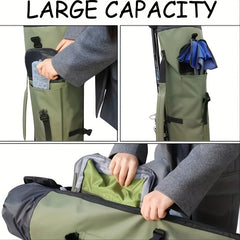 Waterproof Fishing Pole Bag With Rod Holder Organizer
