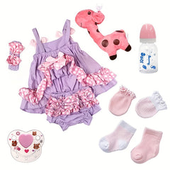 22 Inch Reborn Doll Clothes Skirt Set with Accessories